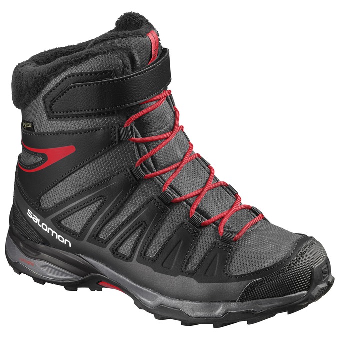 Salomon X-ULTRA GTX® J Botas De Invierno Niños - Negras / Plateadas - Colombia (28603-PHVT)